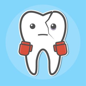 cracked tooth tips